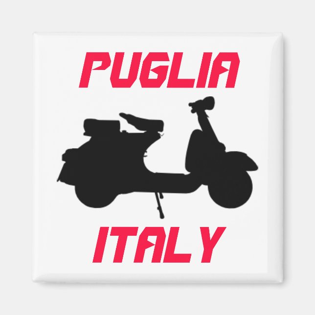 Scooter, Puglia, Italy Magnet (Front)