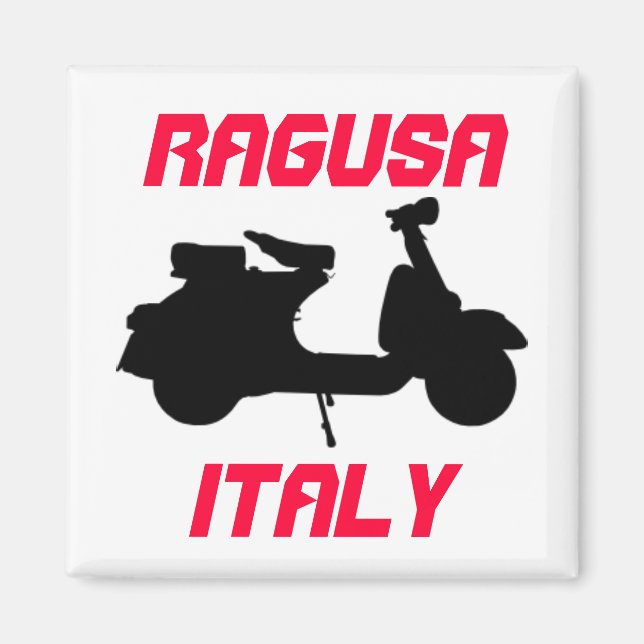 Scooter, Ragusa, Italy Magnet (Front)