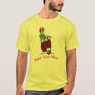   Scooter Rider add text to personalize,  T-Shirt