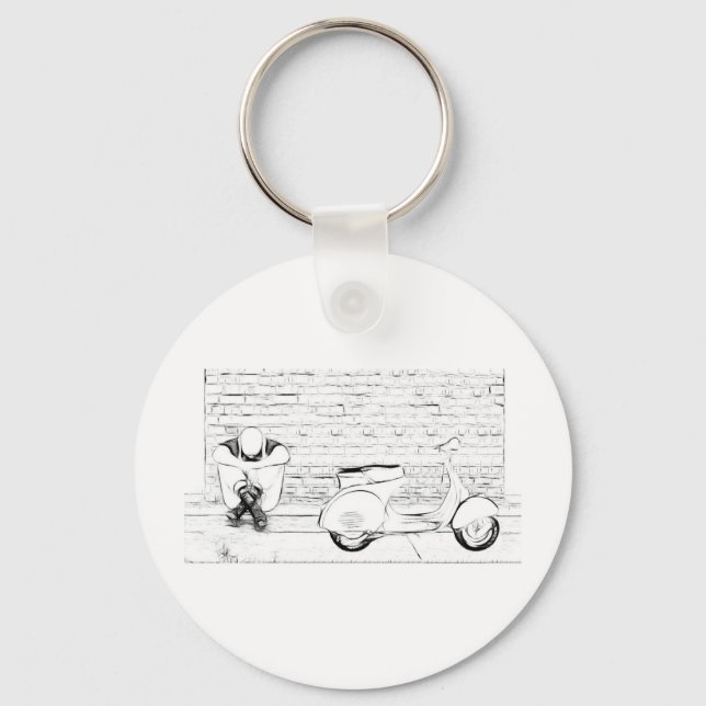 Scooter Skin Keychain (Front)