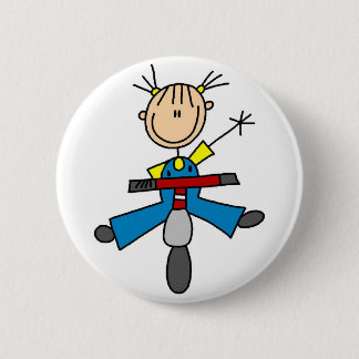 Scooter Stick Figure Button