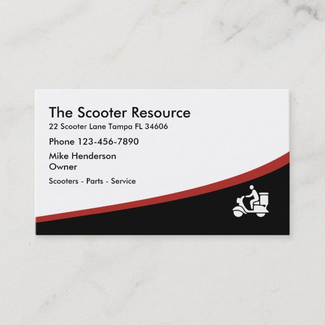 Scooter Store Business Cards (Front)