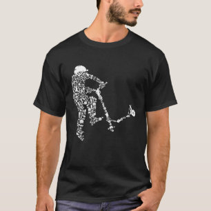 Scooter Stunt Retro Style Scooter Gift For Boys T-Shirt