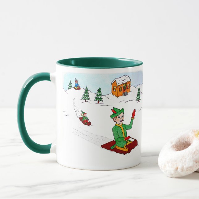 Scooter the Elf Mug (With Donut)