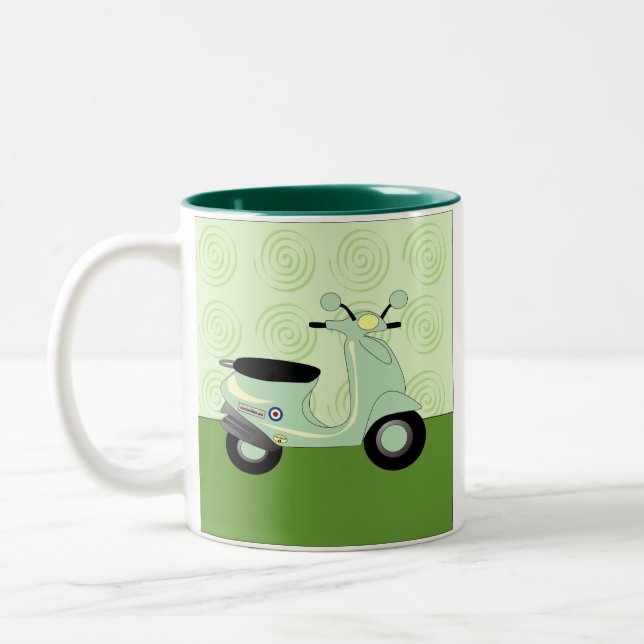 Scooter Trio Green Mug (Left)