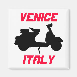 Scooter, Venice, Italy Magnet