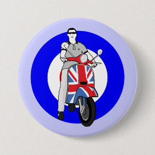 Scooterboy on uj scooter 3 inch round button