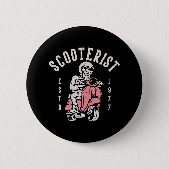 scooterist your tagline here 2 inch round button (Front)