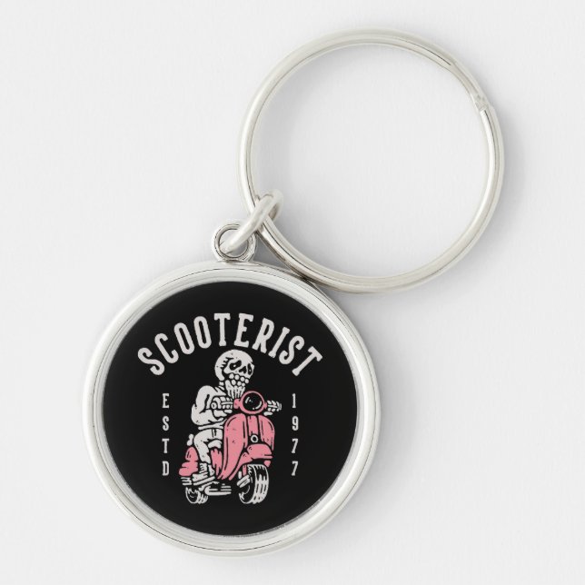scooterist your tagline here keychain (Front)