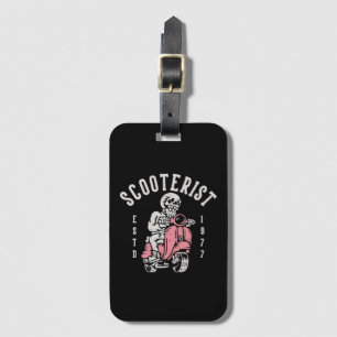 scooterist your tagline here luggage tag