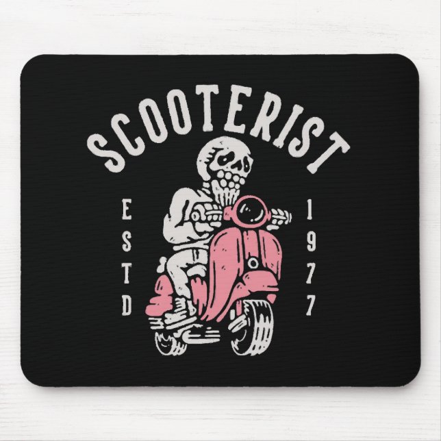 scooterist your tagline here mouse pad (Front)
