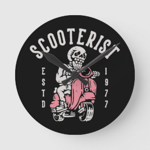 scooterist your tagline here round clock