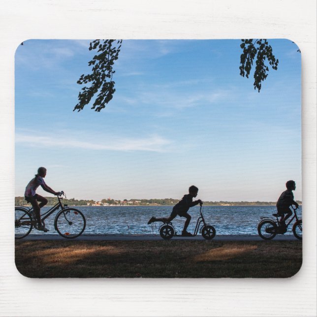 Scooters, bicycles, leisure time mouse pad (Front)