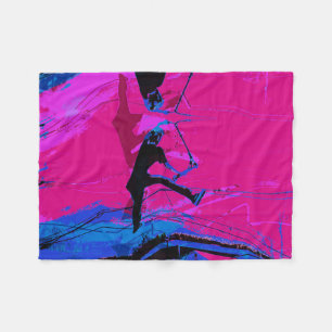  Scooting Around - Stunt Scooter Fleece Blanket