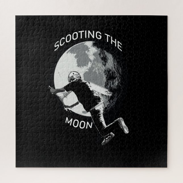 Scooting the Moon - Stunt Scooter   Jigsaw Puzzle (Vertical)