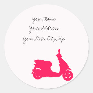 Scooty Classic Round Sticker