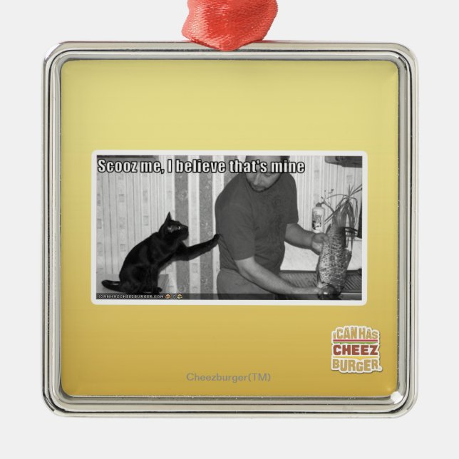 Scooz me, I believe that's mine Metal Ornament (Front)