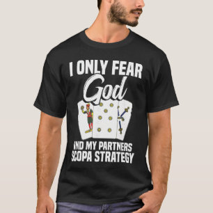 Scopa Lover Italian Card Game Enthusiast Strategy T-Shirt