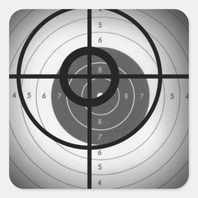 Scope Crosshair Square Sticker (Front)