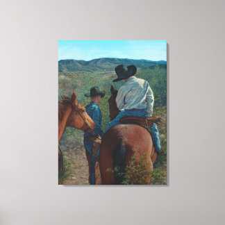 Scoping the Bosque Canvas Print