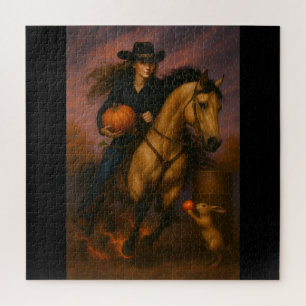 Scorching Fast Barrel Racing Team! Jigsaw Puzzle