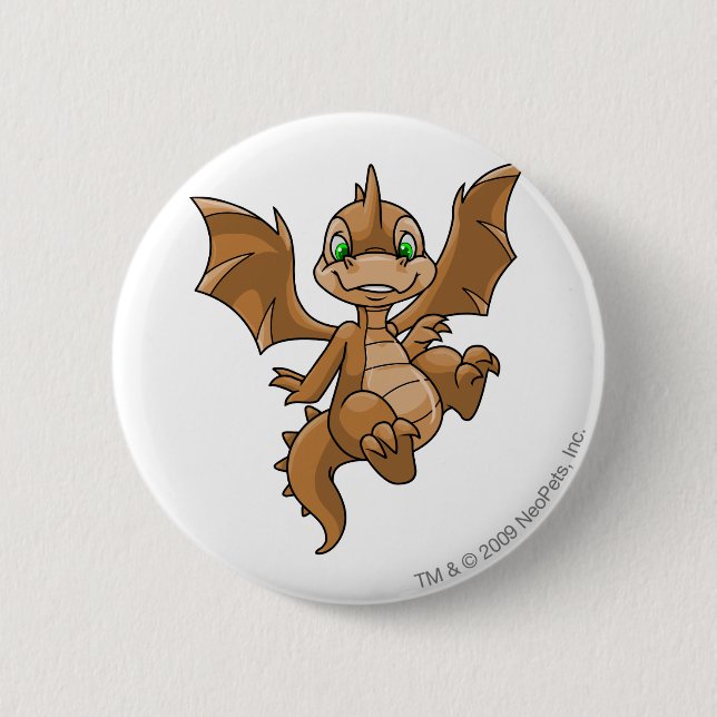 Scorchio Brown 2 Inch Round Button (Front)