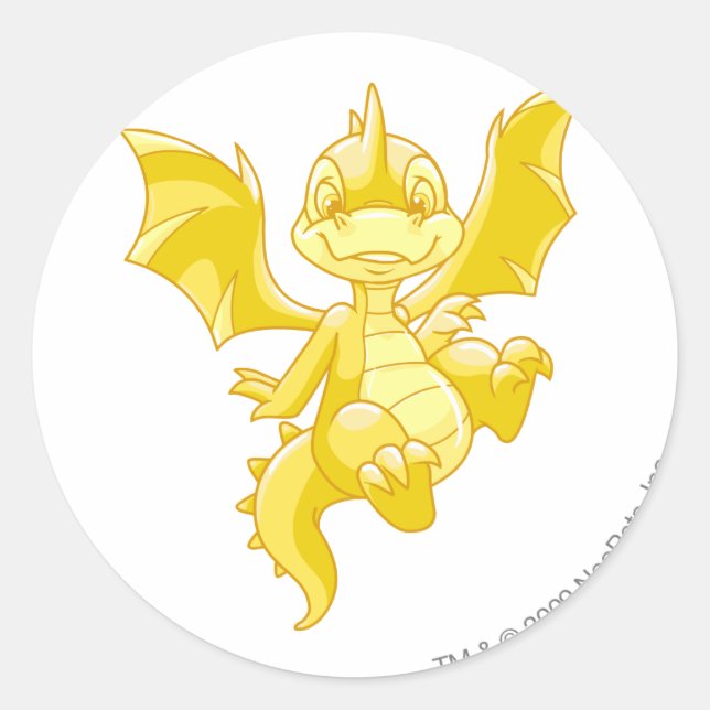 Scorchio Gold Classic Round Sticker (Front)