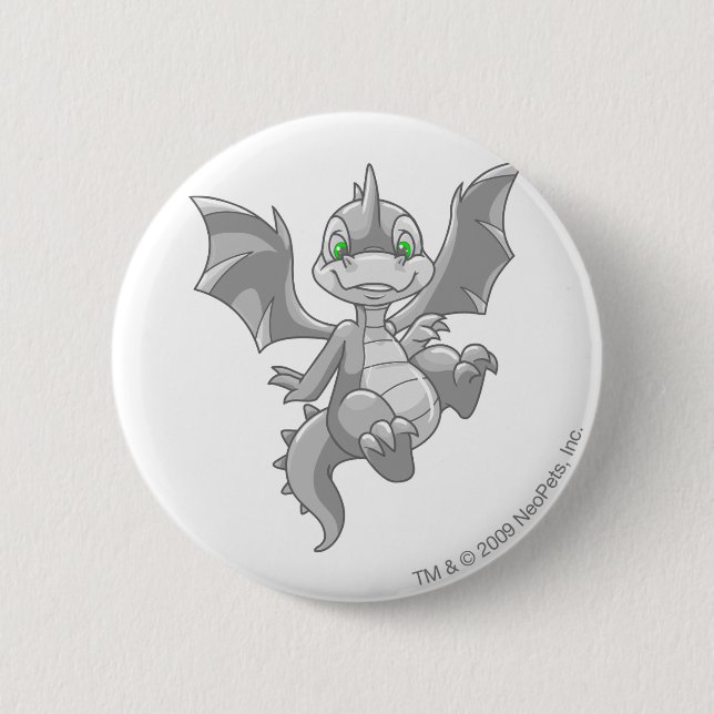 Scorchio Silver 2 Inch Round Button (Front)