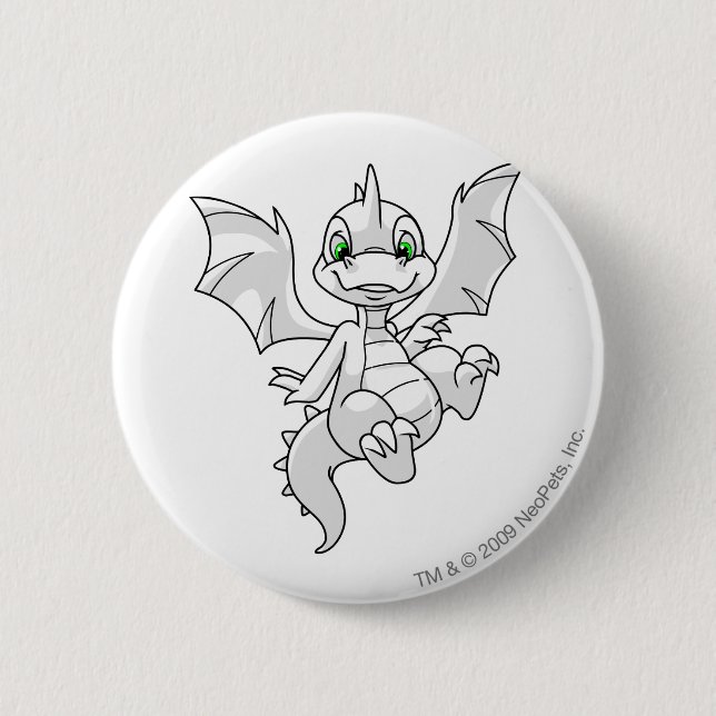 Scorchio White 2 Inch Round Button (Front)