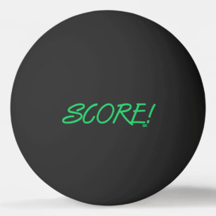 Score 1-star black black green ping pong ball