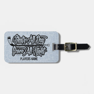 Score All Night (Hockey) Luggage Tag