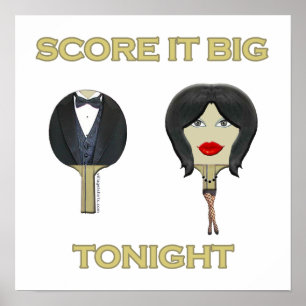 Score Big Ping Pong Poster