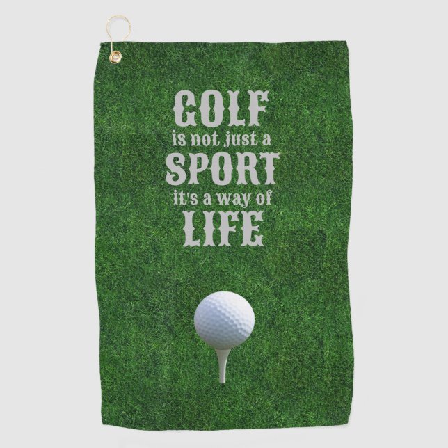 Score Big with Personalized Golf Towels (Front)