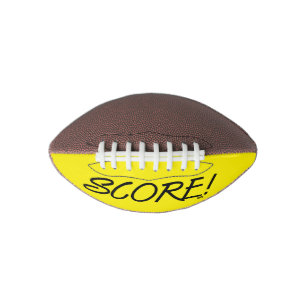 Score black and yellow mini football