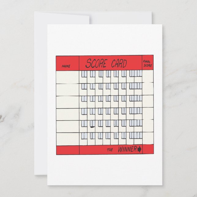 Score Card (Front)