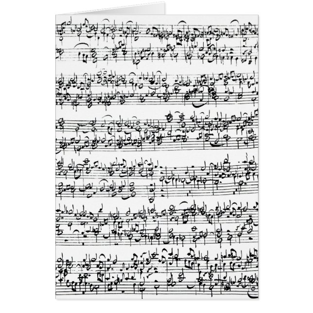 Score de musique de Johann Sebastian Bach (Devant)