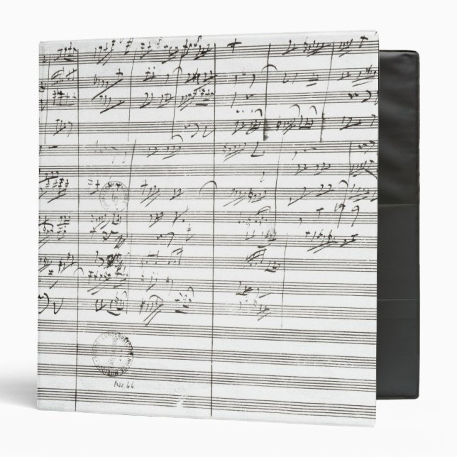 Score for the 3rd Movement of the 5th Symphony Binder (Front/Inside)