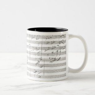 Score for the 3rd Movement of the 5th Symphony Two-Tone Coffee Mug
