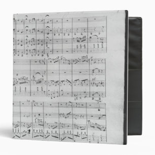Score for trio for piano, violin and violoncello binder