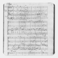 Score for trio for piano, violin and violoncello