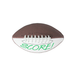 Score green and white mini football