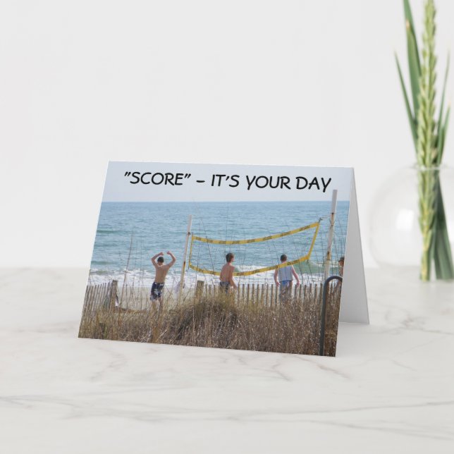 "SCORE" - IT'S YOUR ***BIRTHDAY*** CARD (Front)