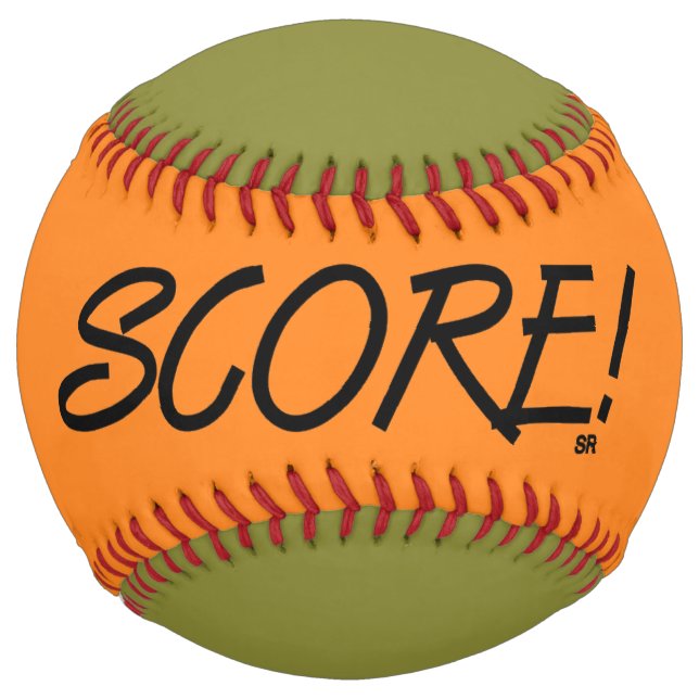 Score orange and khaki softball (Front)