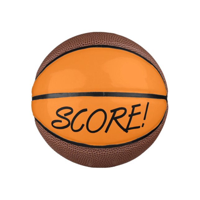 Score orange mini basketball (Front)