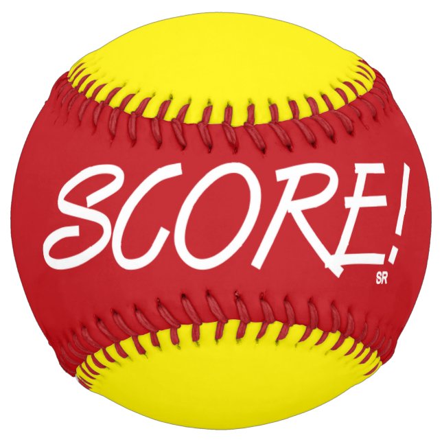 Score red and yellow softball (Front)
