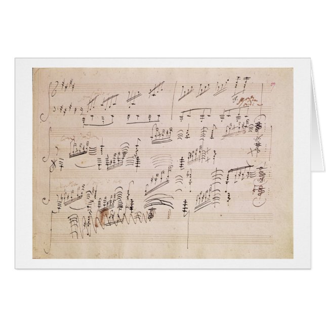 Score sheet of 'Moonlight Sonata' (Front Horizontal)