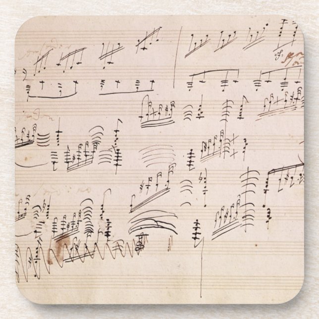 Score sheet of 'Moonlight Sonata' Coaster (Front)