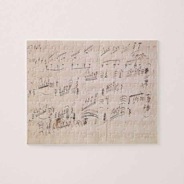 Score sheet of 'Moonlight Sonata' Jigsaw Puzzle (Horizontal)