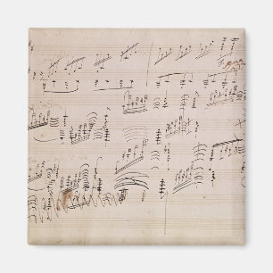 Score sheet of 'Moonlight Sonata' Magnet