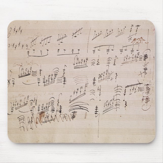 Score sheet of 'Moonlight Sonata' Mouse Pad (Front)